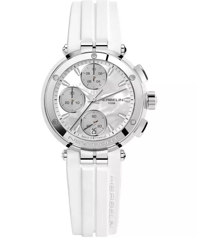 Zegarek damski Herbelin Newport Chronograph 35688AP19CW (35688/AP19CW)