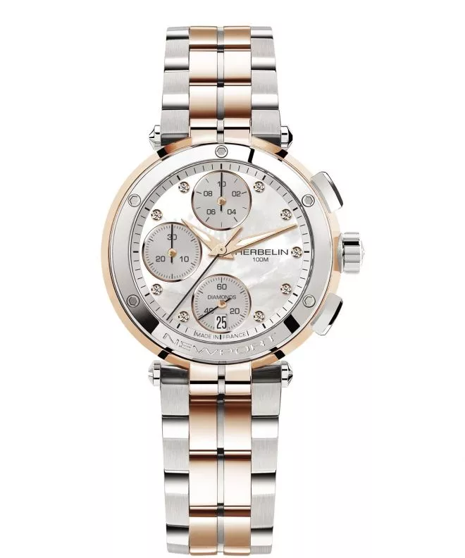 Zegarek damski Herbelin Newport Chronograph 35688BTR89 (35688/BTR89)