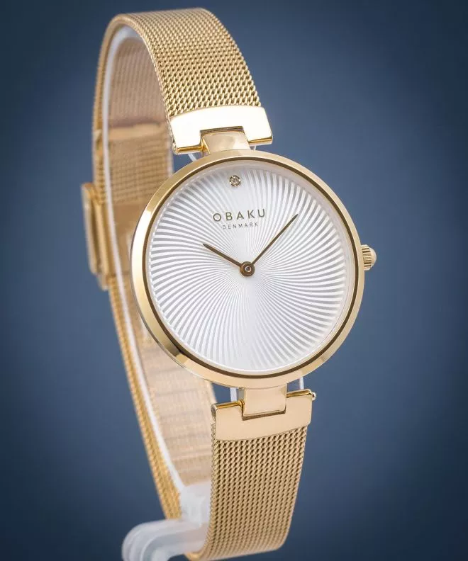 Zegarek damski Obaku Diamant V256LXGIMG