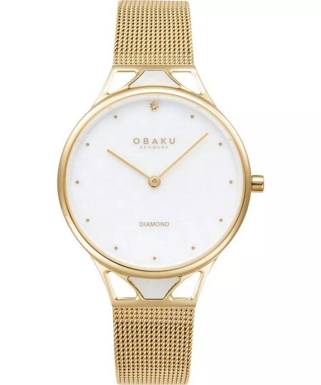 Zegarek damski Obaku Diamond V302LXGWMG