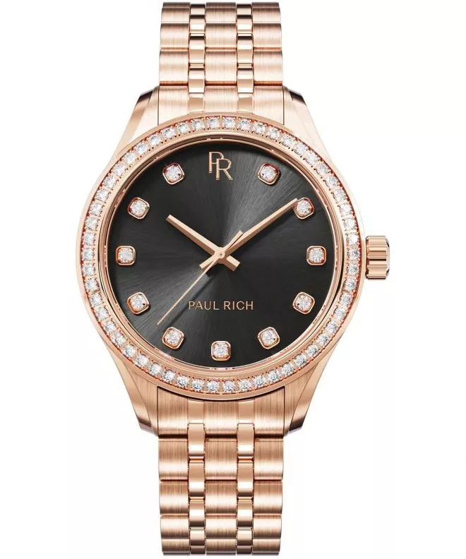 Zegarek damski Paul Rich Crystelle Rose Gold Black 717931446271