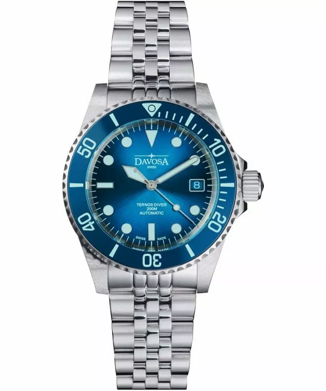 Zegarek męski Davosa Ternos Diver Blue Lagoon Automatic Chronograph Limited Edition 161.554.04
