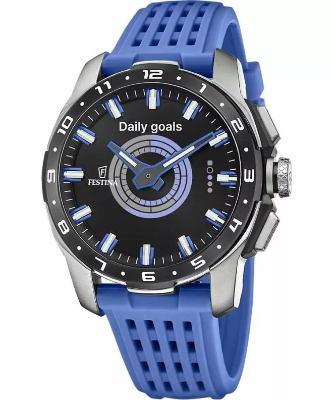 Zegarek Hybrydowy męski Festina Connected Full D Blue Titanium F23305/2