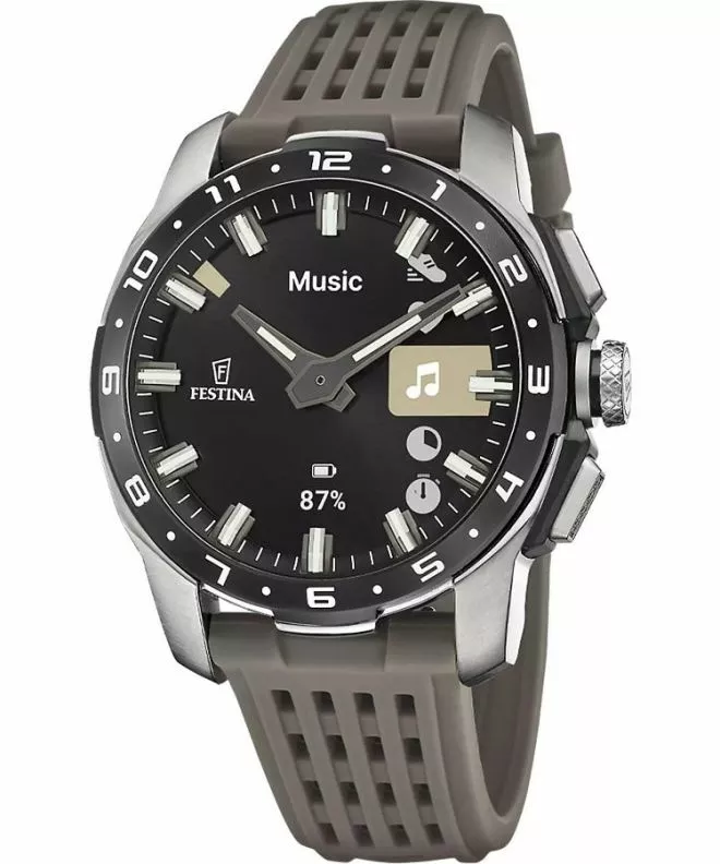 Zegarek Hybrydowy męski Festina Connected Full D Khaki Titanium F23305/6