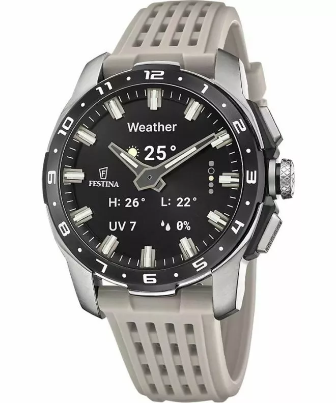 Zegarek Hybrydowy męski Festina Connected Full D Grey Titanium F23305/7