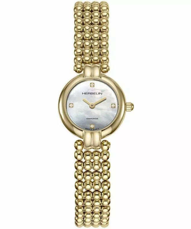 Zegarek damski Herbelin Perles Mini Diamond 17433BP1N89