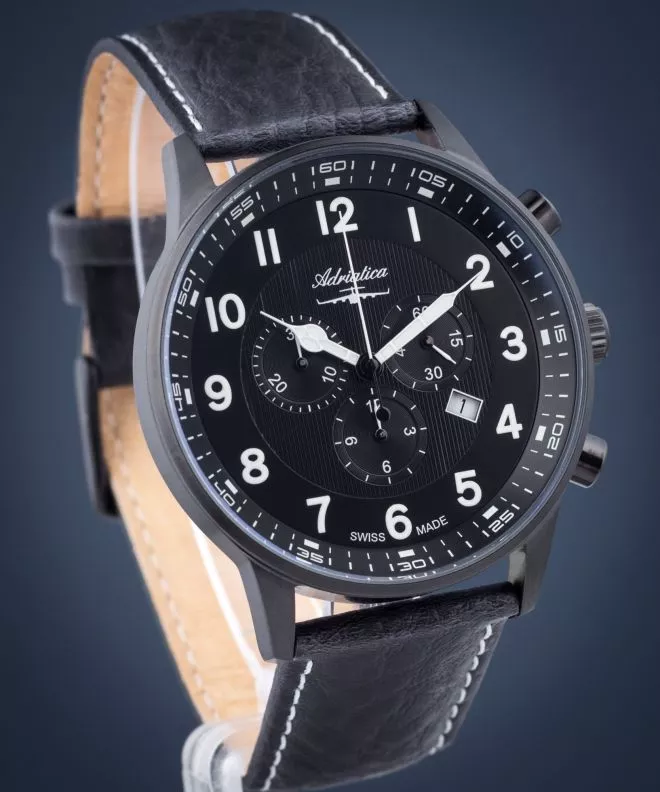 Zegarek męski Adriatica Aviator Chronograph A1076.B224CHXL