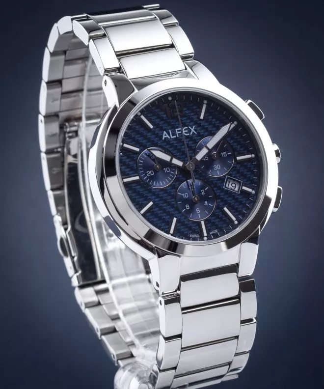 Zegarek męski Alfex Flat Line Chronograph 5636-107