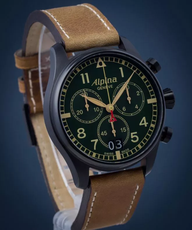 Zegarek męski Alpina Startimer Pilot Chronograph AL-372GR4FBS6
