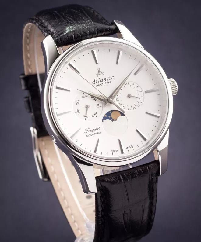 Zegarek męski Atlantic Seaport Moon Phase 56550.41.21