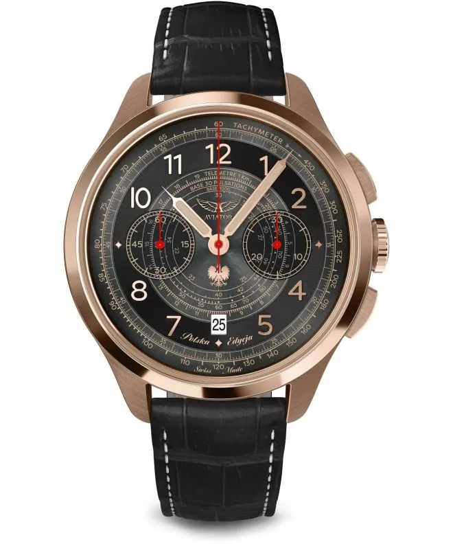 Zegarek męski Aviator Heritage Chronograph Trimeter Polska Edycja Limitowana V.4.40.2.353.4 PL