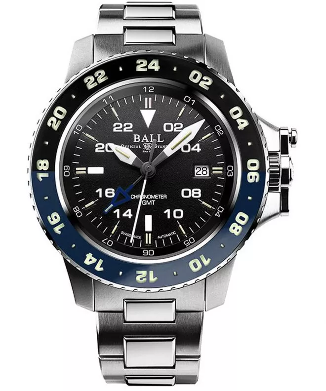 Zegarek męski Ball Engineer Hydrocarbon AeroGMT II Automatic Chronometer 														 DG2018C-S5C-BK