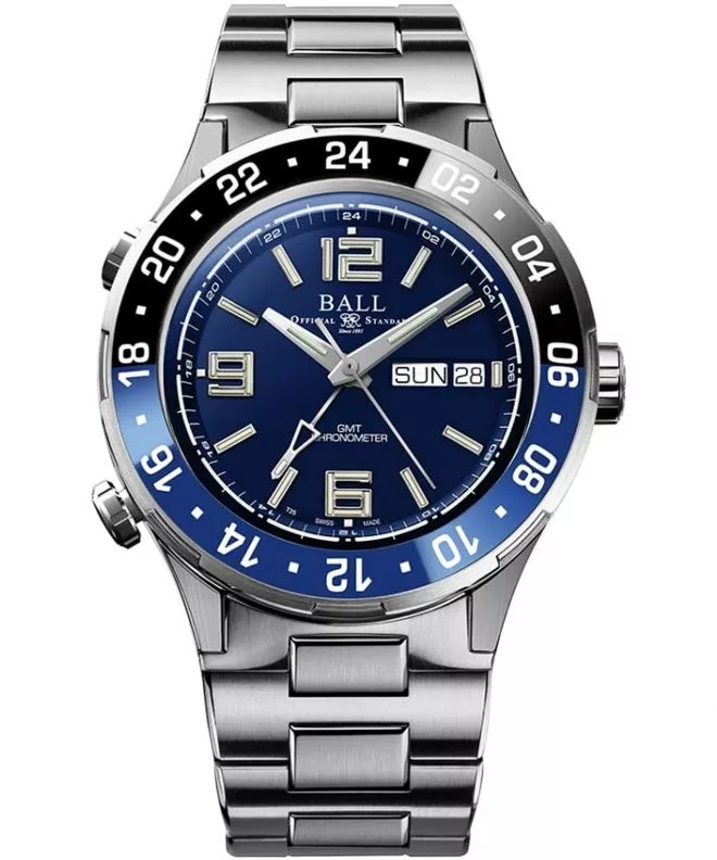 Zegarek męski Ball Roadmaster Marine GMT Titanium Automatic Limited Edition DG3000A-S1CJ-BE
