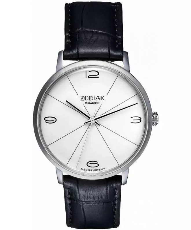 Zegarek męski Błonie Zodiak Mechaniczny Biały Zodiak-Bialy