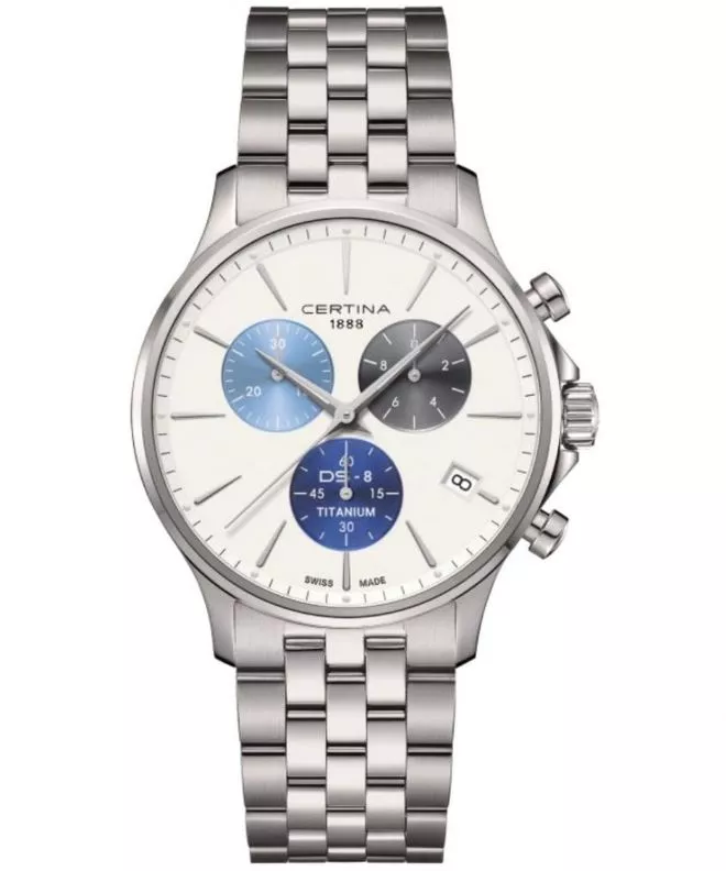 Zegarek męski Certina DS-8 Chrono Titanium C045.417.44.011.00 (C0454174401100)