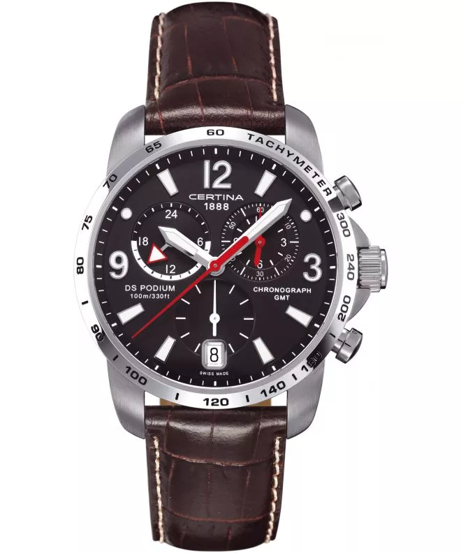 Zegarek męski Certina Ds Podium Big Size GMT Chrono C001.639.16.057.00 (C0016391605700)