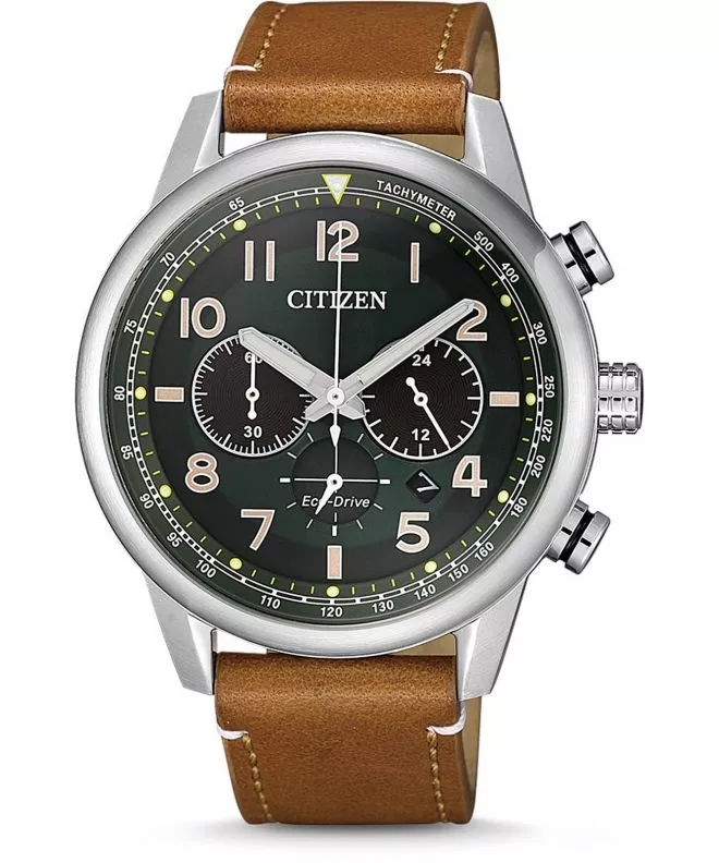 Zegarek męski Citizen Leather Eco-Drive Chronograph						 CA4420-21X