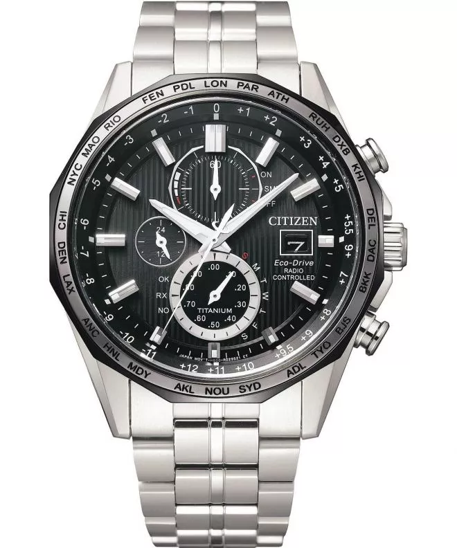 Zegarek męski Citizen Radio Controlled Super Titanium Eco-Drive AT8218-81E