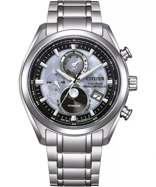 Zegarek męski Citizen Tsukiyomi Radio Controlled Moonphase BY1010-81H
