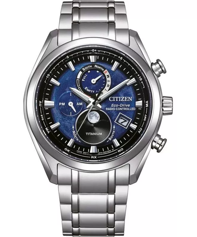 Zegarek męski Citizen Tsukiyomi Radio Controlled Moonphase BY1010-81L