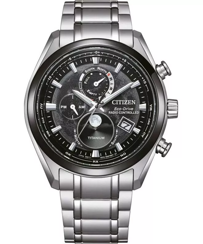 Zegarek męski Citizen Tsukiyomi Radio Controlled Moonphase BY1018-80E