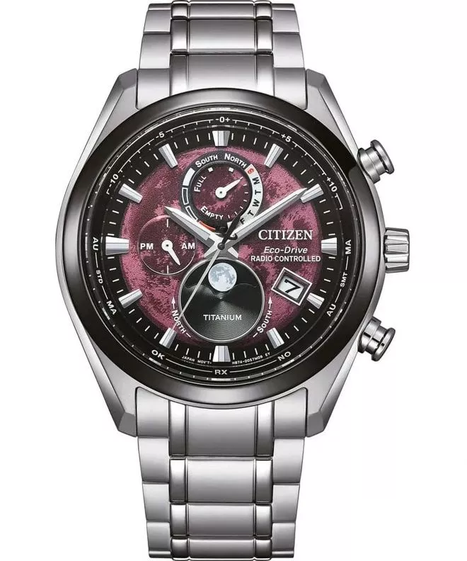 Zegarek męski Citizen Tsukiyomi Radio Controlled Moonphase BY1018-80X