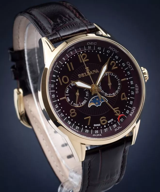 Zegarek męski Delbana Retro Moonphase 42601.646.6.104