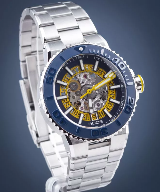 Zegarek męski Epos Sportive Diver Skeleton Automatic 					 3441.135.96.16.30