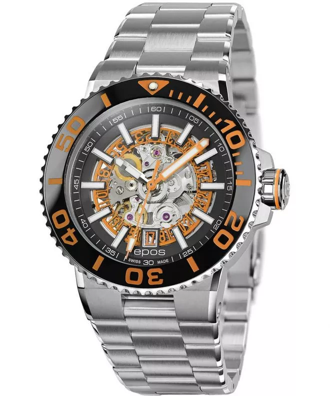 Zegarek męski Epos Sportive Diver Skeleton Automatic 3441.135.99.15.30