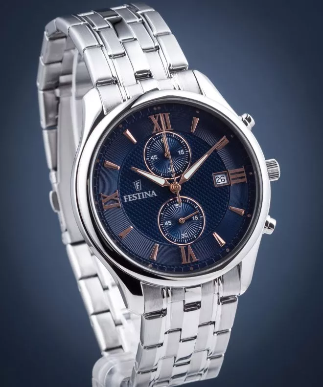 Zegarek męski Festina Retro Chronograph  F6854/6