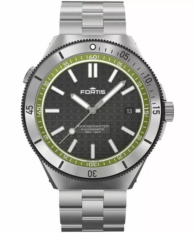Zegarek męski Fortis Marinemaster M-44 Woodpecker Green Automatic F8120020