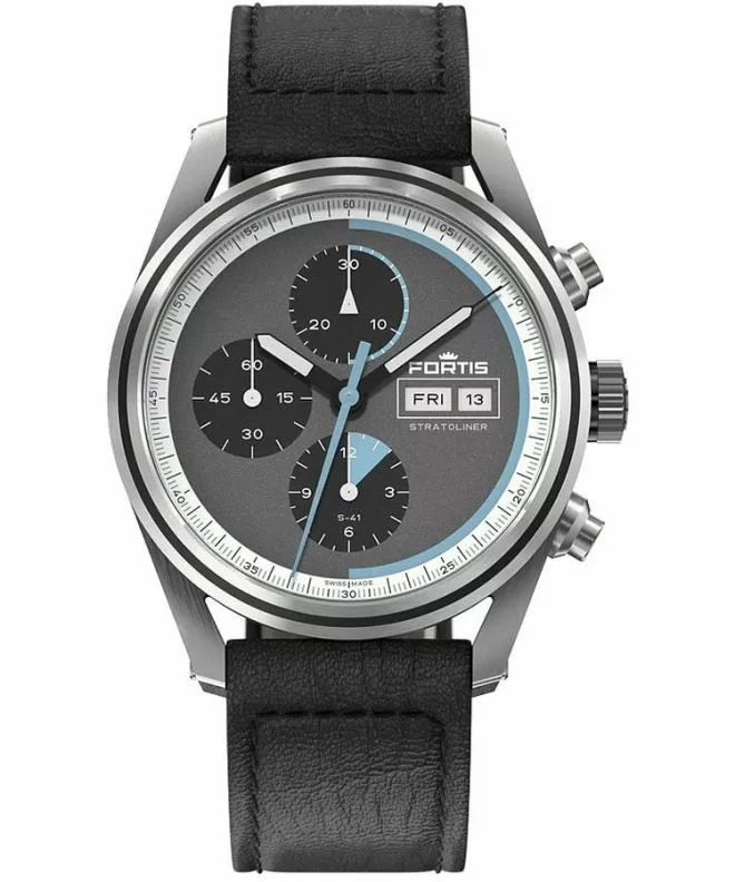 Zegarek męski Fortis Stratoliner S-41 Cosmic Gray Chronograph Automatic F2340016