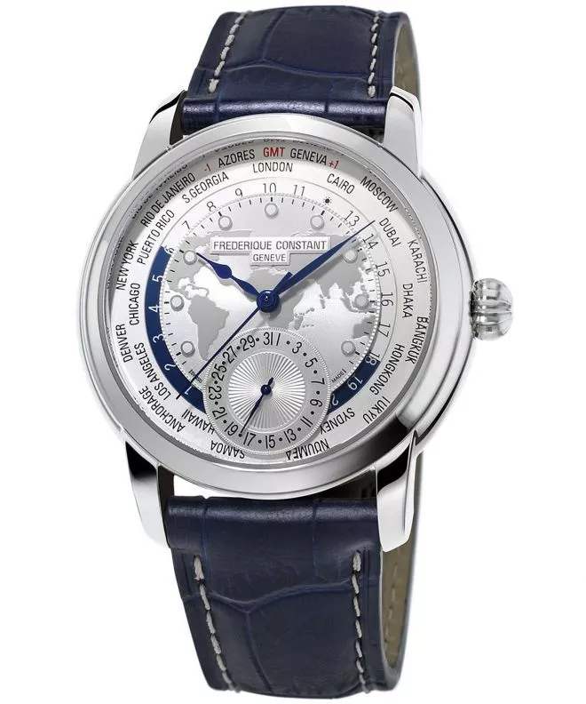 Zegarek męski Frederique Constant Worldtimer Manufacture FC-718WM4H6