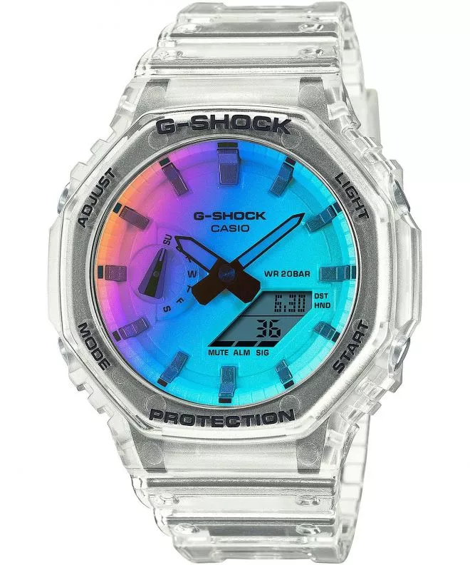 Zegarek Casio G-SHOCK Octagon Analog-Digital Carbon Core Guard Iridescent Color Special Edition GA-2100SRS-7AER