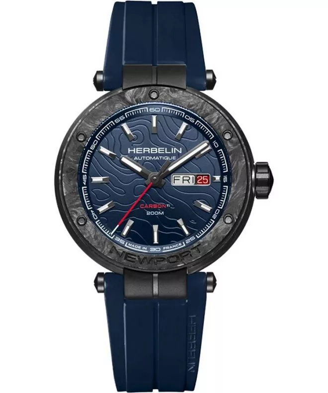 Zegarek męski Herbelin Newport Carbon Titanium Automatic 1788CTN15CB