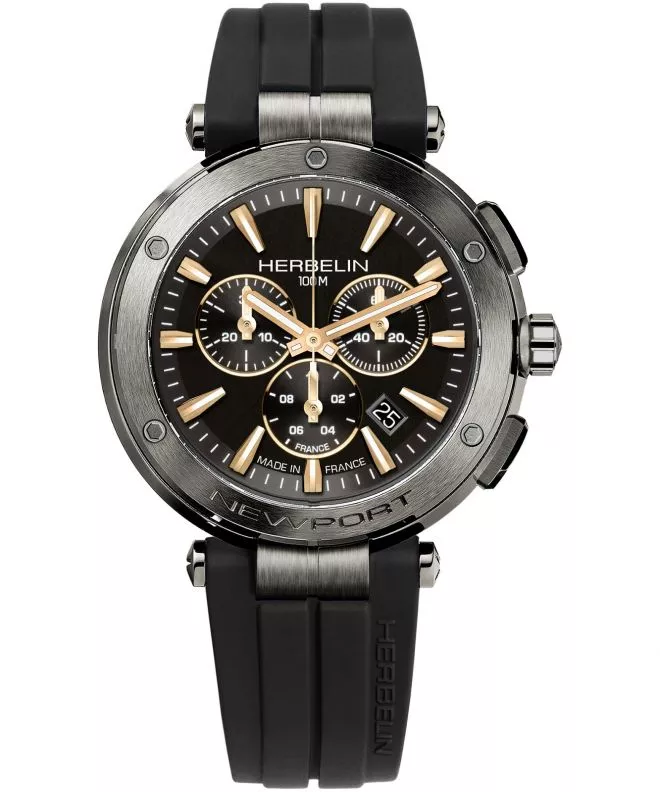 Zegarek męski Herbelin Newport Chronograph 37688G33TCA (37688/G33TCA)