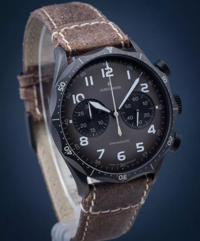 Zegarek męski Junghans Meister Pilot Automatic Chronograph  027/3794.00