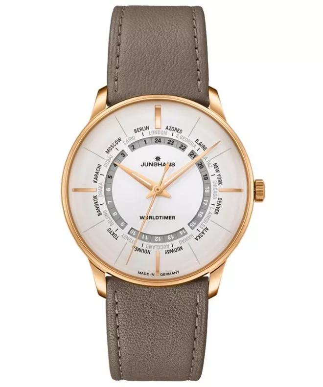 Zegarek męski Junghans Meister Worldtimer Automatic 027/5012.01