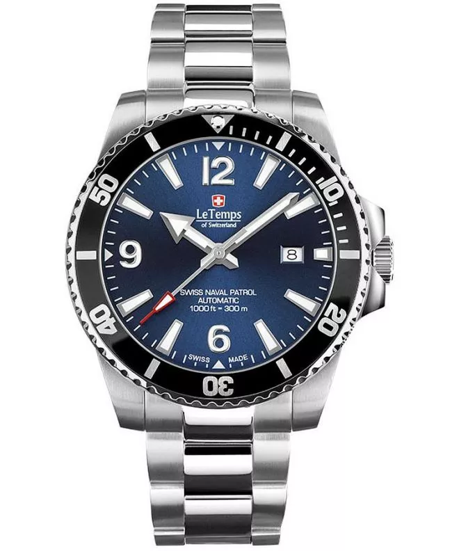 Zegarek męski Le Temps Swiss Naval Patrol Automatic LT1045.13BS01