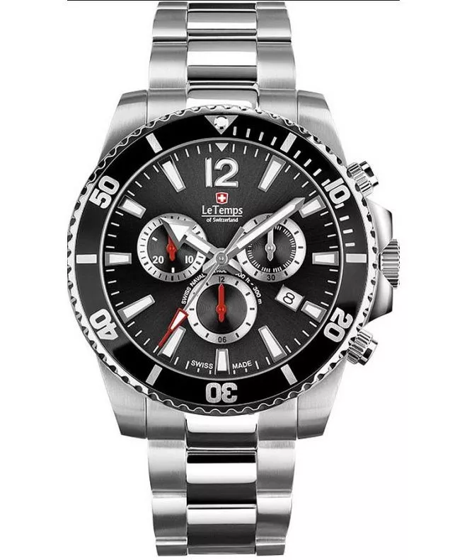 Zegarek męski Le Temps Swiss Naval Patrol Chronograph LT1044.01BS01