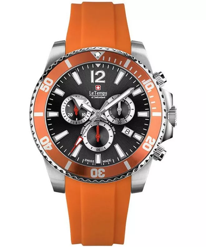 Zegarek męski Le Temps Swiss Naval Patrol Chronograph LT1044.14BR05
