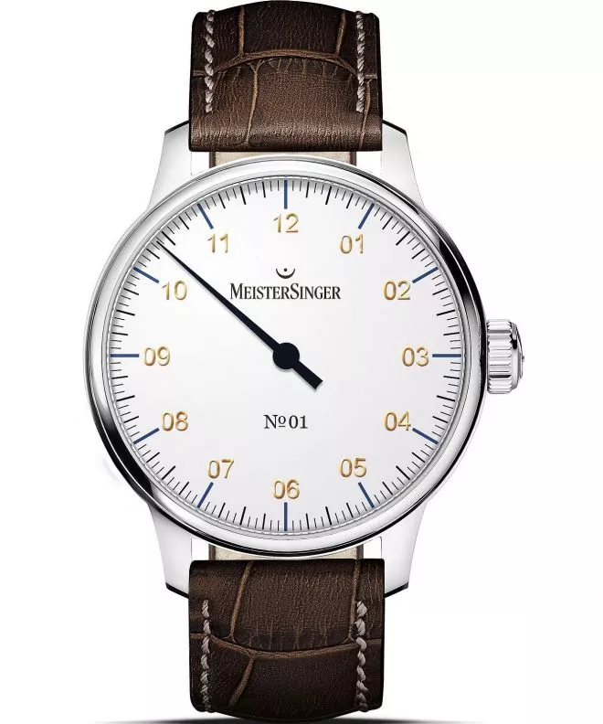 Zegarek męski MeisterSinger N°01 White AM3301G_SG02