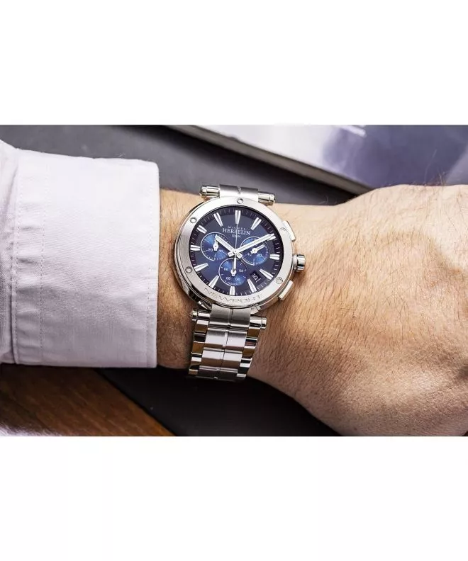 Zegarek męski Herbelin Newport Chronograph 37688B35 (37688/B35)