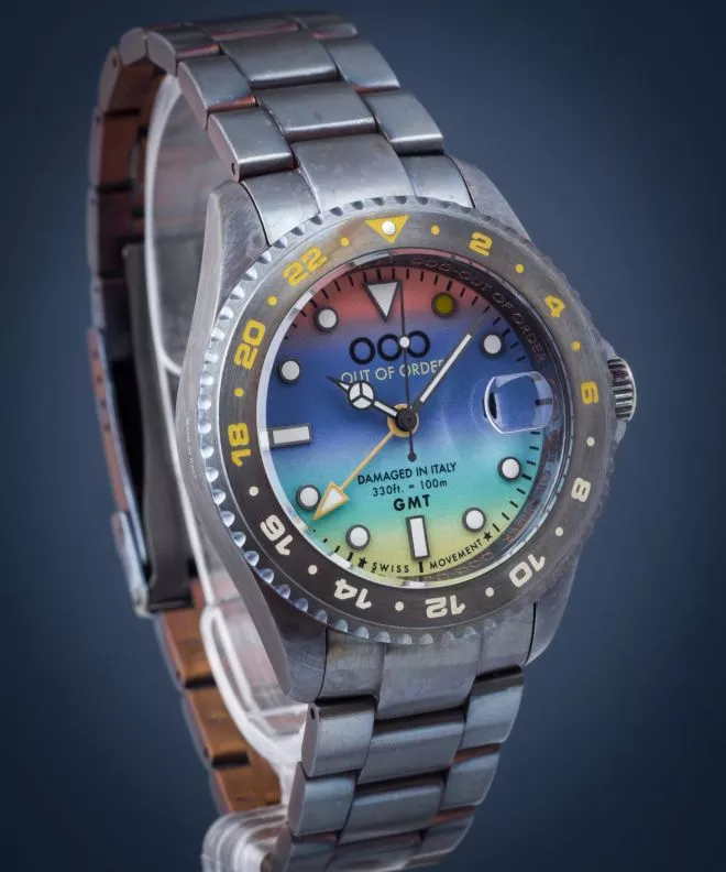 Zegarek męski Out Of Order Swiss GMT Miami OOO.001-19.MI
