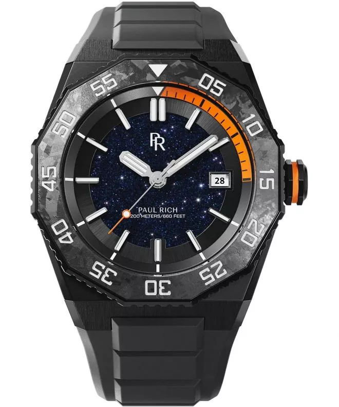 Zegarek męski Paul Rich Aquacarbon Pro Shadow Black Aventurine 766236337371