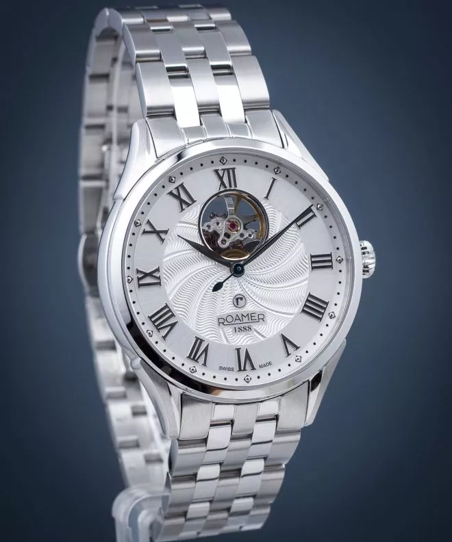Zegarek męski Roamer Swiss Matic Swinging Heart Open Heart Automatic 550661 41 22 50