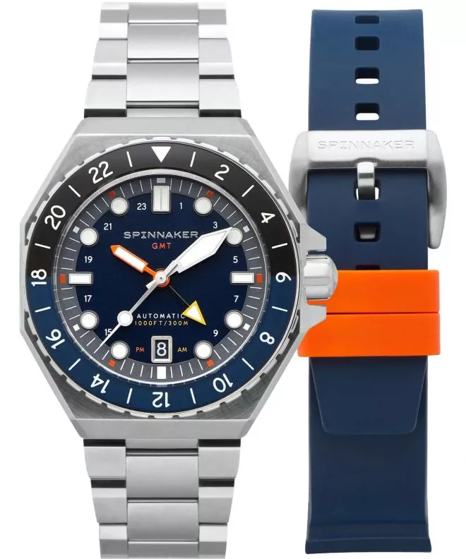 Zegarek męski Spinnaker Dumas GMT Automatic Navy Black Limited Edition SP-5119-22