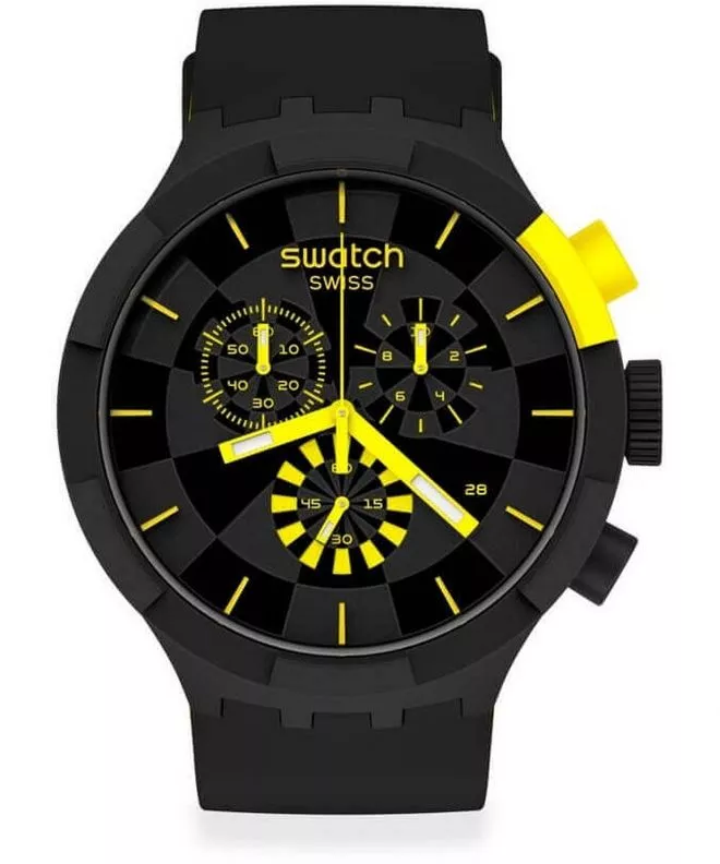 Zegarek męski Swatch Big Bold Checkpoint Yellow Chrono SB02B403