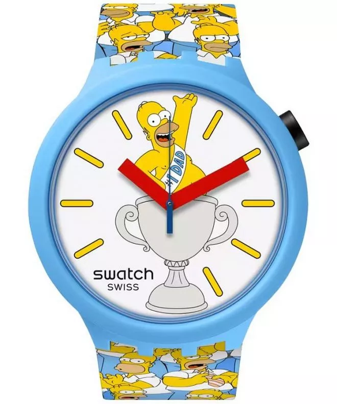 Zegarek męski Swatch The Simpsons Collection Best Dad Ever SB05Z100