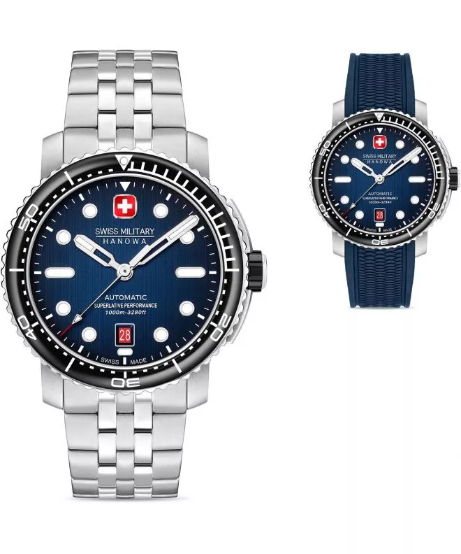 Zegarek męski Swiss Military Hanowa Maitre Plongeur Automatic SET SMWGL0002002-SET